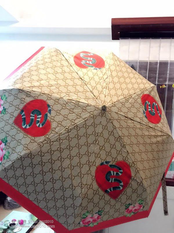 GUCCI古馳傘 GUCCI古馳傘 2018年度 最新火爆單品 極品G家自動傘 小蛇圖案 隔熱 防曬晴雨傘  zm1009
